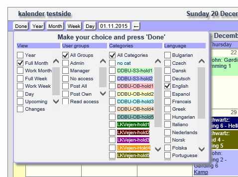 #Options Usergroups